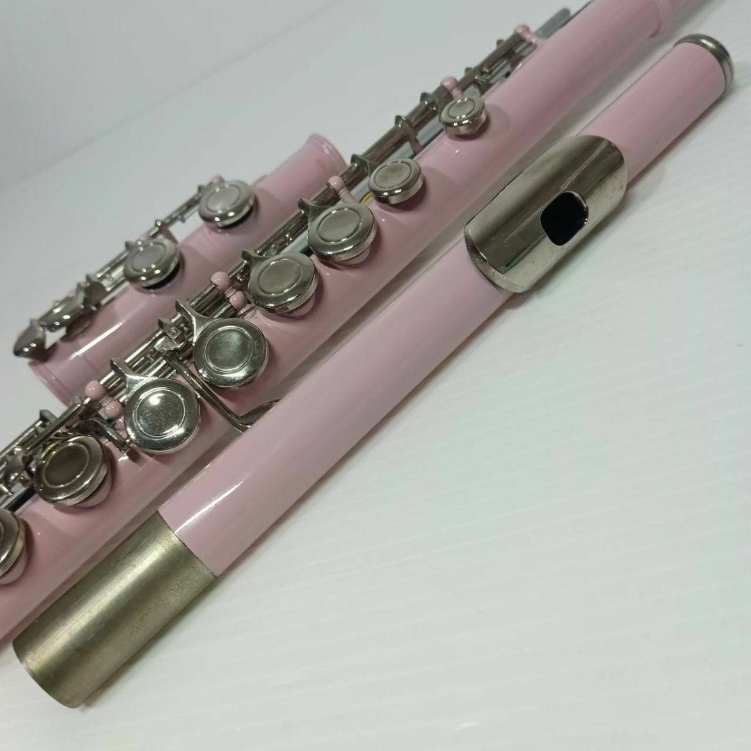 フルート 管楽器 16穴 Cキー ピンク 本体 ハードケース付き フルート 管楽器 16穴 Cキー ピンク 本体 ハードケース付き