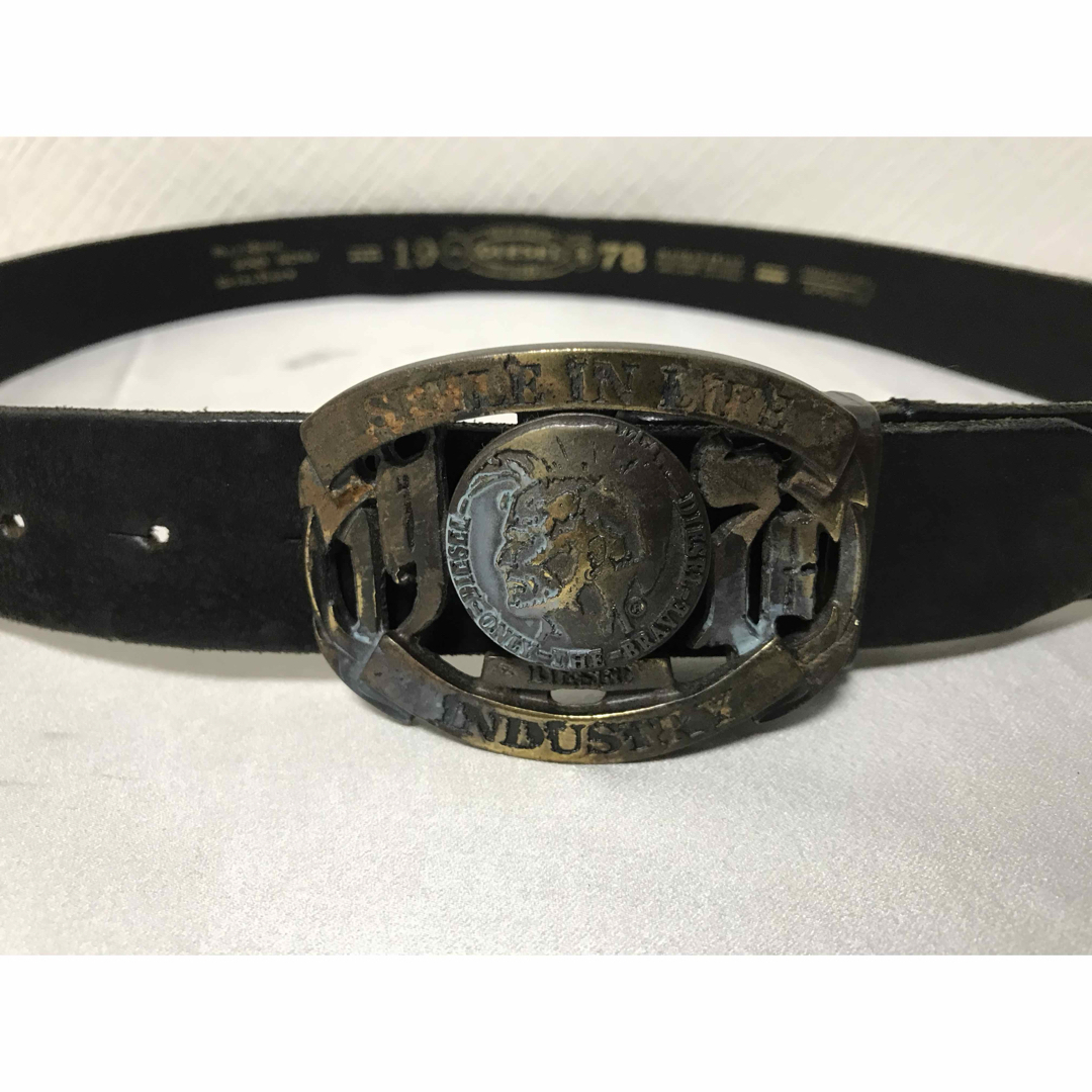 DIESEL - 本物ディーゼルDIESEL本革レザーロゴ金具バックル DIESEL - 本物ディーゼルDIESEL本革レザーロゴ金具バックル
