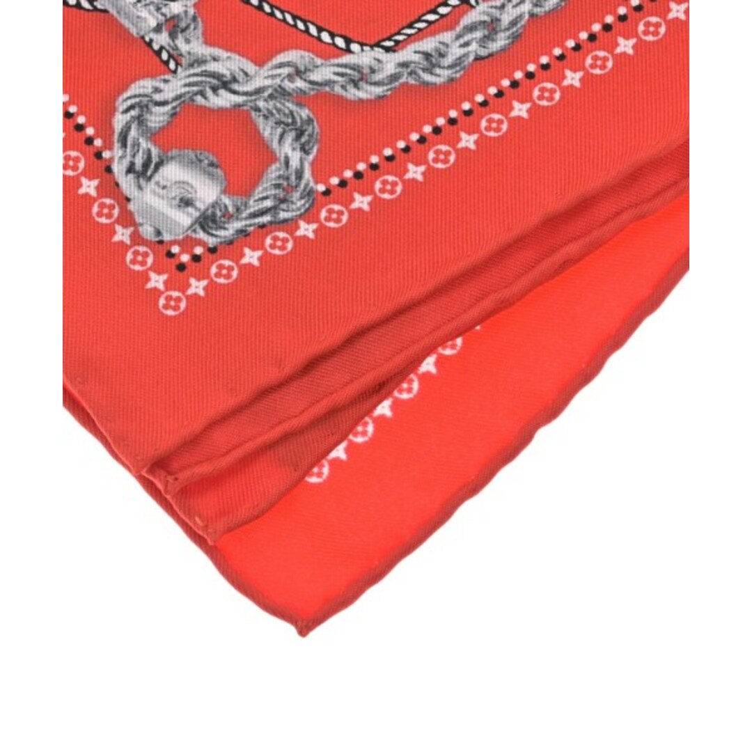 LOUIS VUITTON - LOUIS VUITTON バンダナ・スカーフ - 赤x白x黒 LOUIS VUITTON - LOUIS VUITTON バンダナ・スカーフ - 赤x白x黒