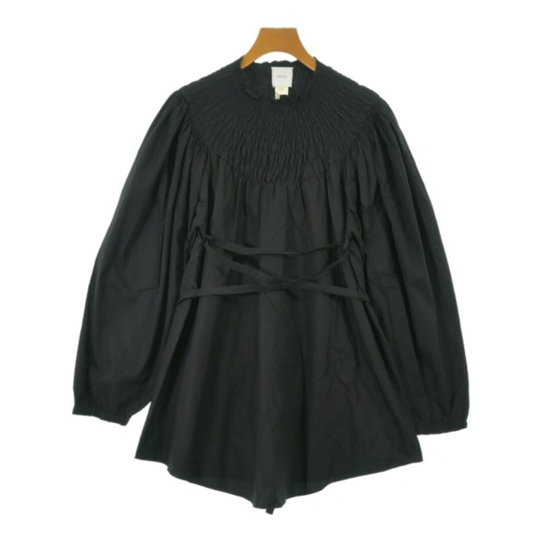 PATOU - PATOU パトゥ ブラウス 36(XS位) 黒 【古着】【中古】の PATOU - PATOU パトゥ ブラウス 36(XS位) 黒 【古着】【中古】の