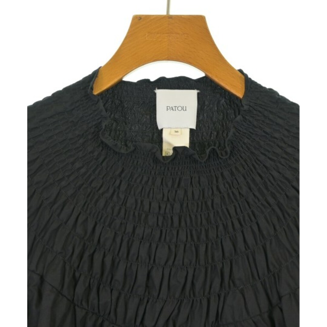 PATOU - PATOU パトゥ ブラウス 36(XS位) 黒 【古着】【中古】の PATOU - PATOU パトゥ ブラウス 36(XS位) 黒 【古着】【中古】の