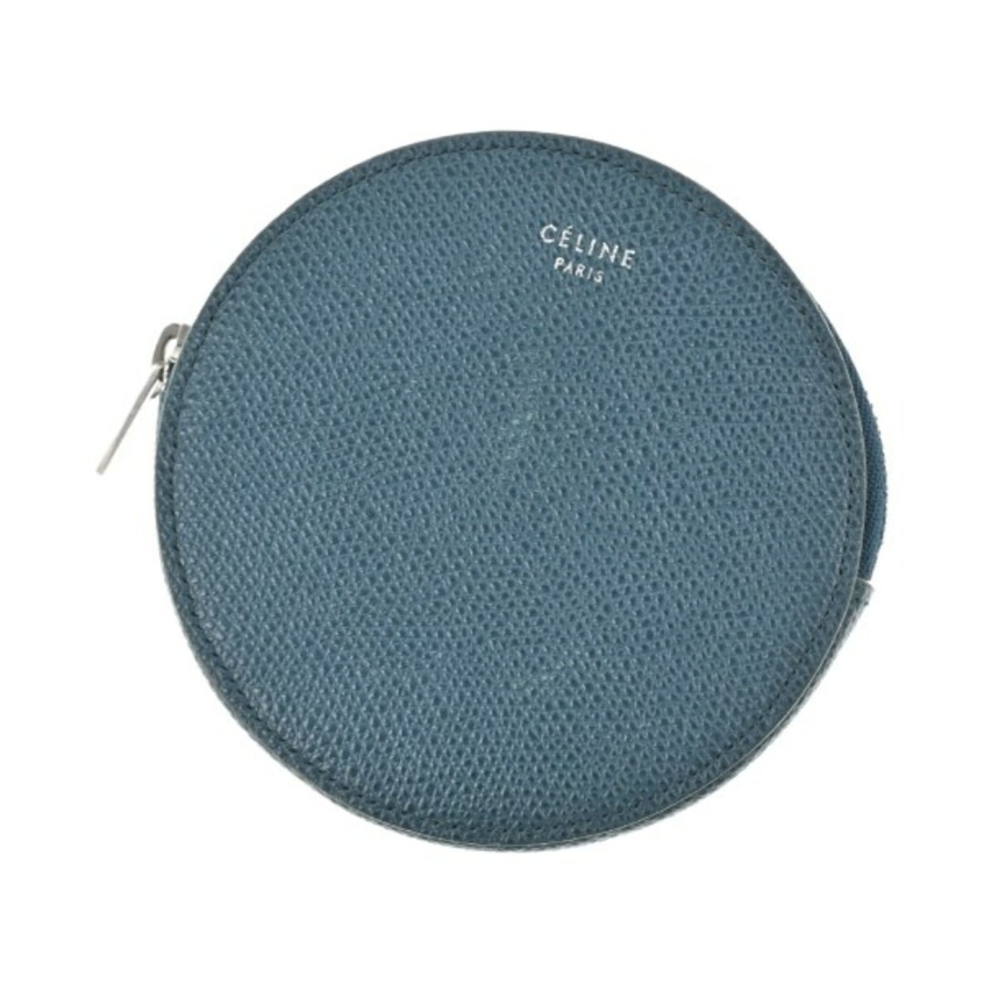 CELINE - CELINE セリーヌ 財布・コインケース - 青緑 【古着 CELINE - CELINE セリーヌ 財布・コインケース - 青緑 【古着