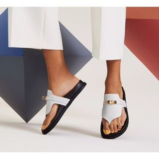 HERMES - 限定SALE☆未使用☆エルメス オアジス デニム サンダル HERMES - 限定SALE☆未使用☆エルメス オアジス デニム サンダル