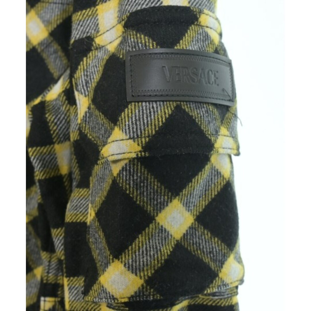 VERSACE - VERSACE ヴェルサーチ カジュアルシャツ 44(S位) 黒x VERSACE - VERSACE ヴェルサーチ カジュアルシャツ 44(S位) 黒x