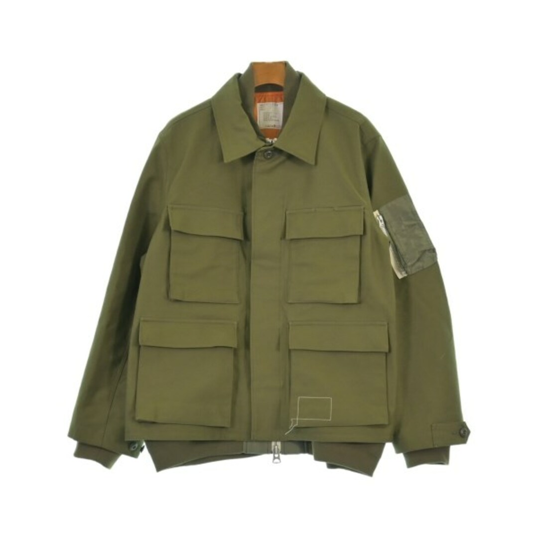 sacai - sacai サカイ ブルゾン 3(L位) カーキ 【古着】【中古 sacai - sacai サカイ ブルゾン 3(L位) カーキ 【古着】【中古