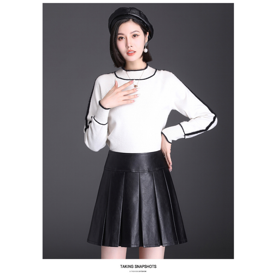 新品☆ レザー ミニスカート 合皮 レザースカートの通販 by かな 新品☆ レザー ミニスカート 合皮 レザースカートの通販 by かな