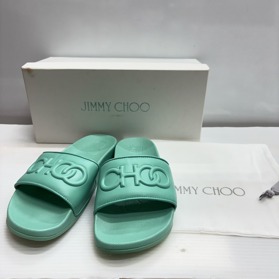 POLA - h4094 JIMMY CHOO ロゴ サンダル 37 24.0cm の通販 by POLA - h4094 JIMMY CHOO ロゴ サンダル 37 24.0cm の通販 by