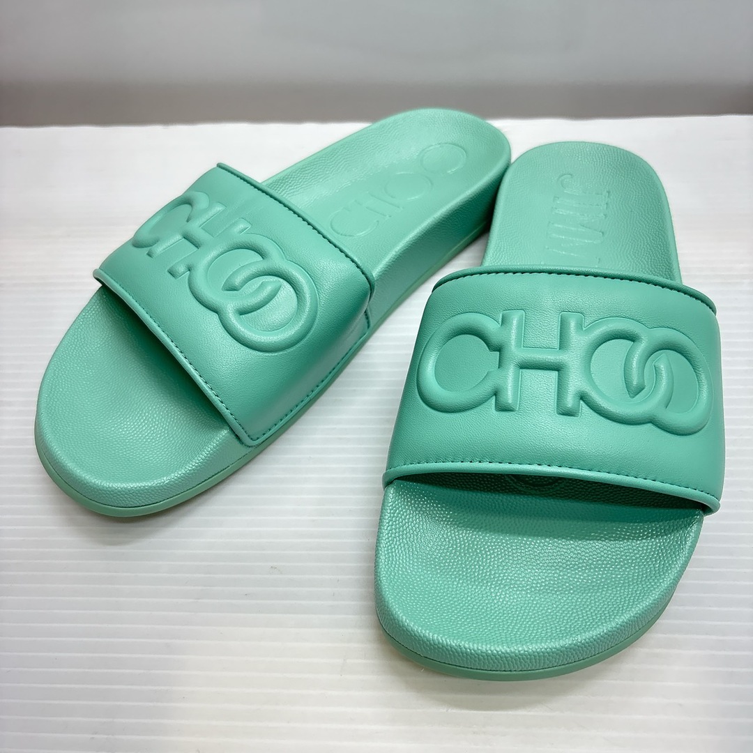 POLA - h4094 JIMMY CHOO ロゴ サンダル 37 24.0cm の通販 by POLA - h4094 JIMMY CHOO ロゴ サンダル 37 24.0cm の通販 by
