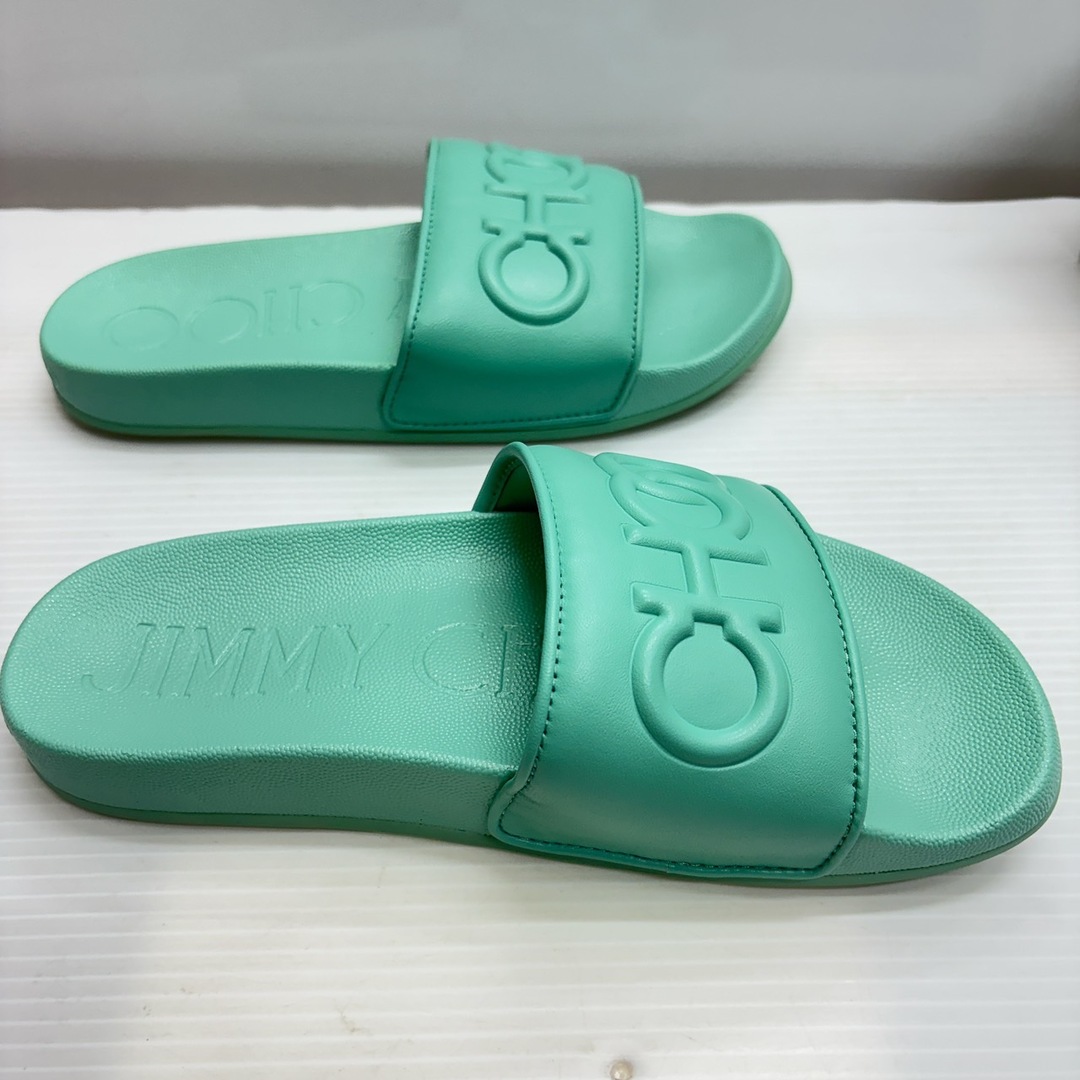 POLA - h4094 JIMMY CHOO ロゴ サンダル 37 24.0cm の通販 by POLA - h4094 JIMMY CHOO ロゴ サンダル 37 24.0cm の通販 by