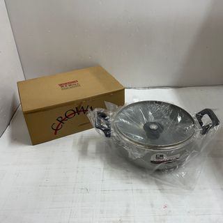 h4091 昭和マツタカ CROWNⅡ クラウン2 両手鍋 22cm (鍋/フライパン)
