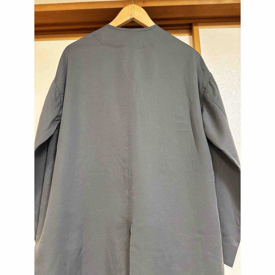 BEARDSLEY - 未使用近 トロミラフハオリ ノーカラージャケット BEARDSLEY - 未使用近 トロミラフハオリ ノーカラージャケット