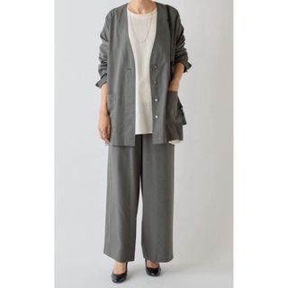 【セール】 - BEARDSLEY 未使用近 ノーカラージャケット トロミラフハオリ ジャケット・アウター