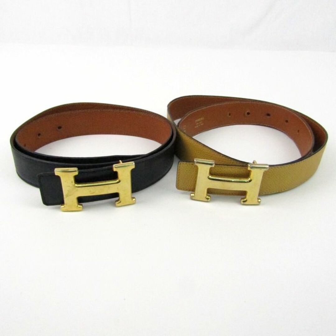 エポニーヌ ミラノ ベルト 2点セット レザー Hロゴ バックル エポニーヌ ミラノ ベルト 2点セット レザー Hロゴ バックル