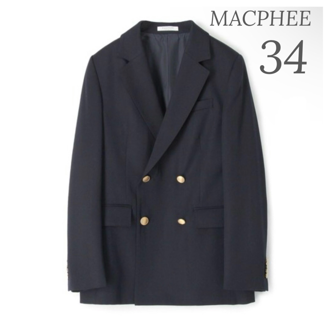 MACPHEE - MACPHEE マカフィー ウールギャバジン ダブルブレスト MACPHEE - MACPHEE マカフィー ウールギャバジン ダブルブレスト