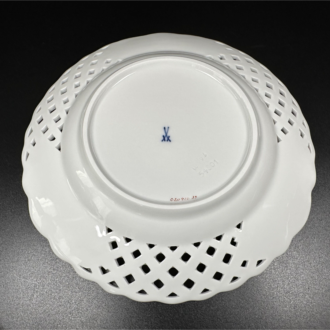 MEISSEN - 新品 マイセン 金彩 イエローローズ勿忘草レース MEISSEN - 新品 マイセン 金彩 イエローローズ勿忘草レース