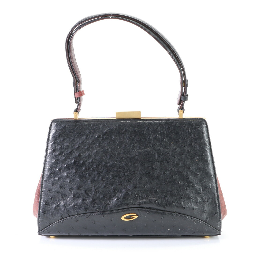 GRES - 美品 GRES グレ オーストリッチ レザー 2WAY GRES - 美品 GRES グレ オーストリッチ レザー 2WAY