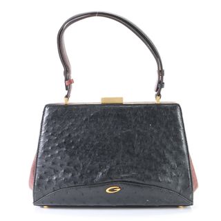 GRES - 美品 GRES グレ オーストリッチ レザー 2WAY GRES - 美品 GRES グレ オーストリッチ レザー 2WAY