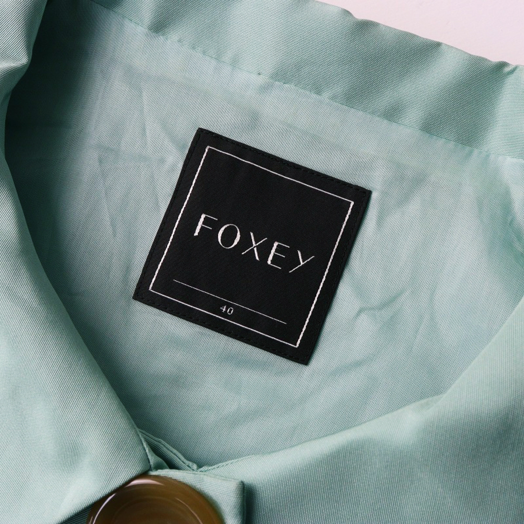 FOXEY - フォクシー FOXEY シルク ビッグボタン ジャケット 40 FOXEY - フォクシー FOXEY シルク ビッグボタン ジャケット 40