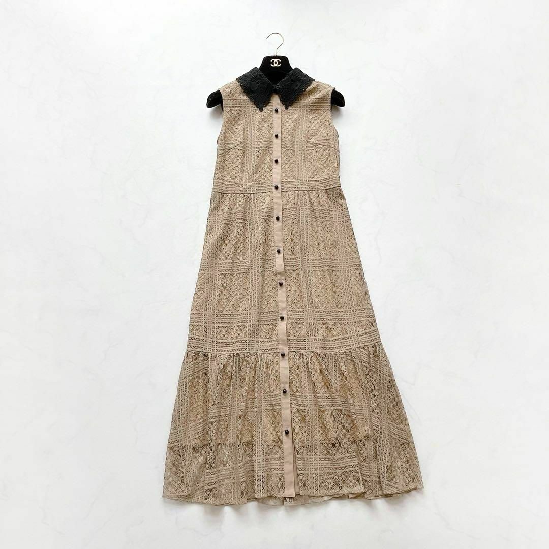 GRACE CONTINENTAL - 【Diagram】衿刺繍ティアードワンピース GRACE CONTINENTAL - 【Diagram】衿刺繍ティアードワンピース