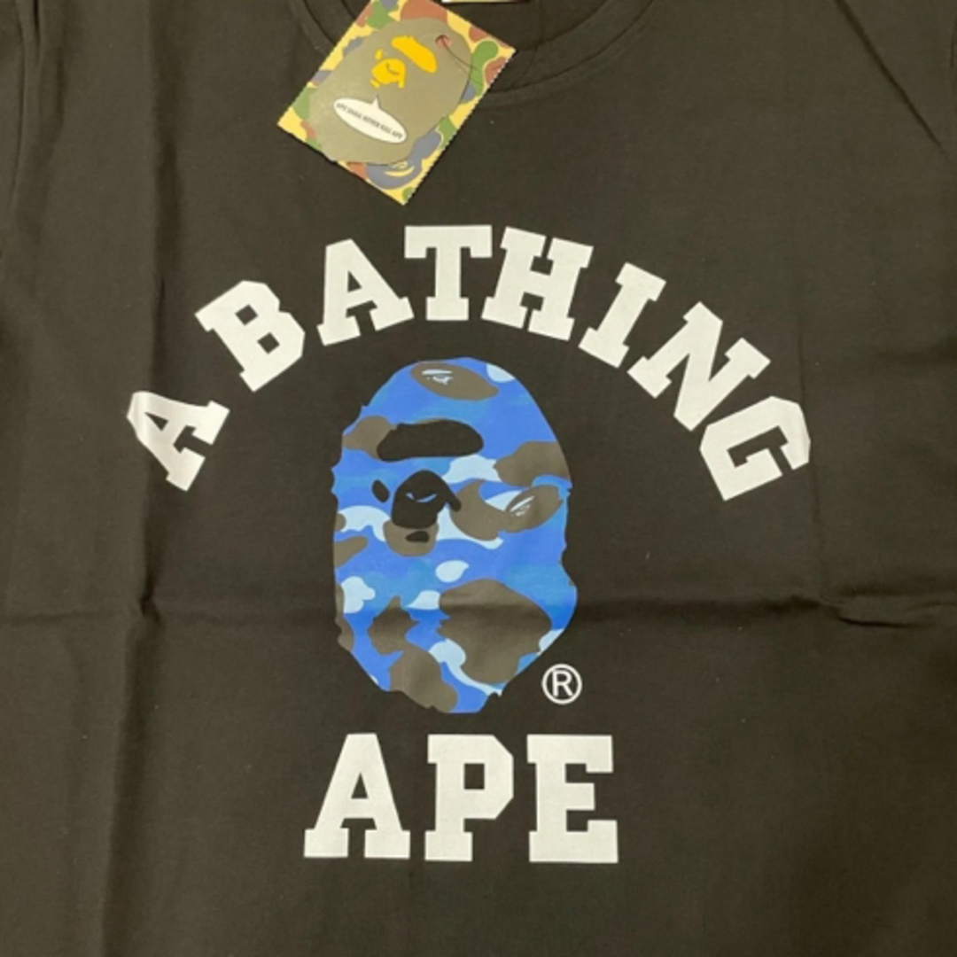 A BATHING APE - APE 半袖Tシャツ 男女兼用 Lサイズ 黒の通販 by A BATHING APE - APE 半袖Tシャツ 男女兼用 Lサイズ 黒の通販 by