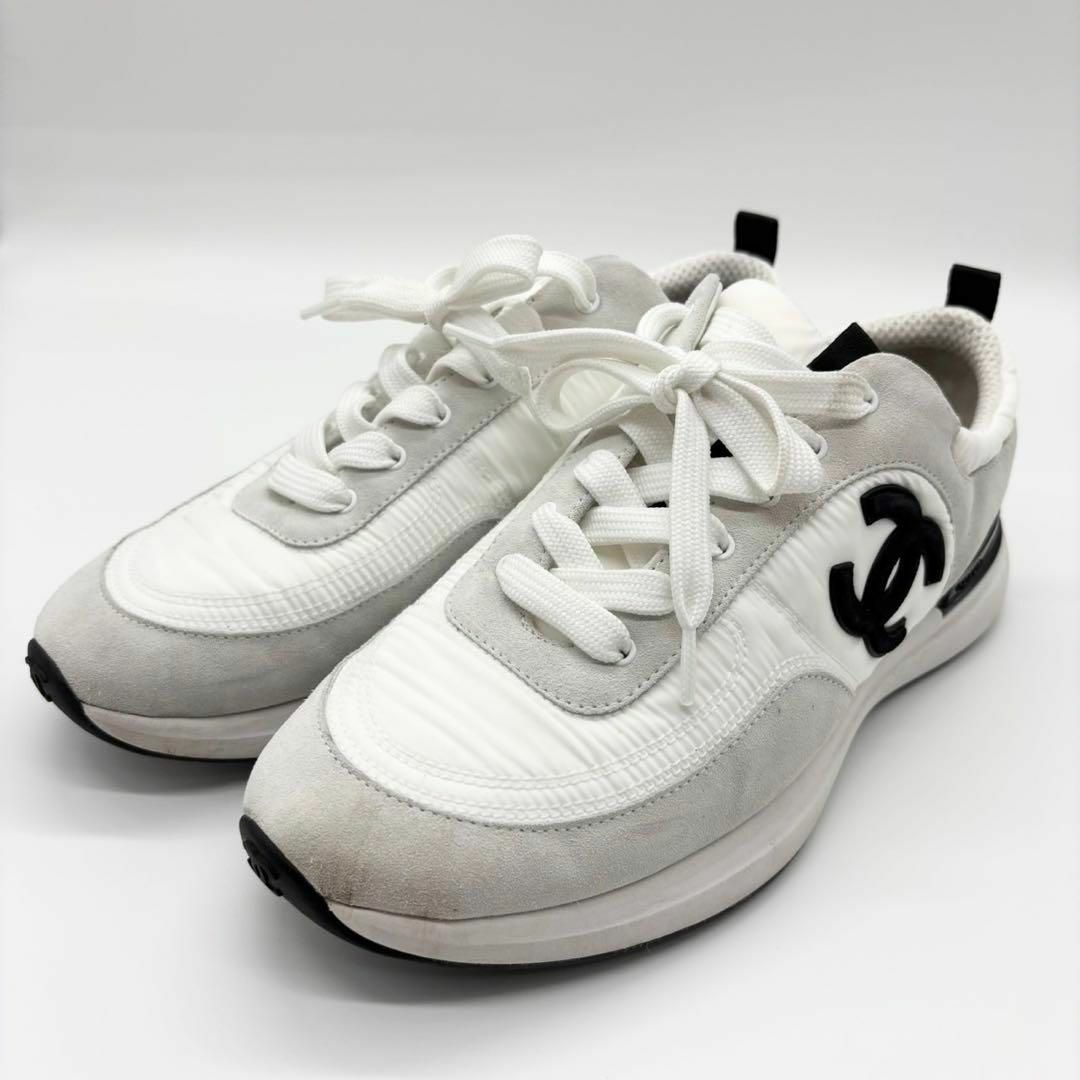 CHANEL - 41/26.0cm相当 CHANEL シャネル スニーカー ココマーク CHANEL - 41/26.0cm相当 CHANEL シャネル スニーカー ココマーク