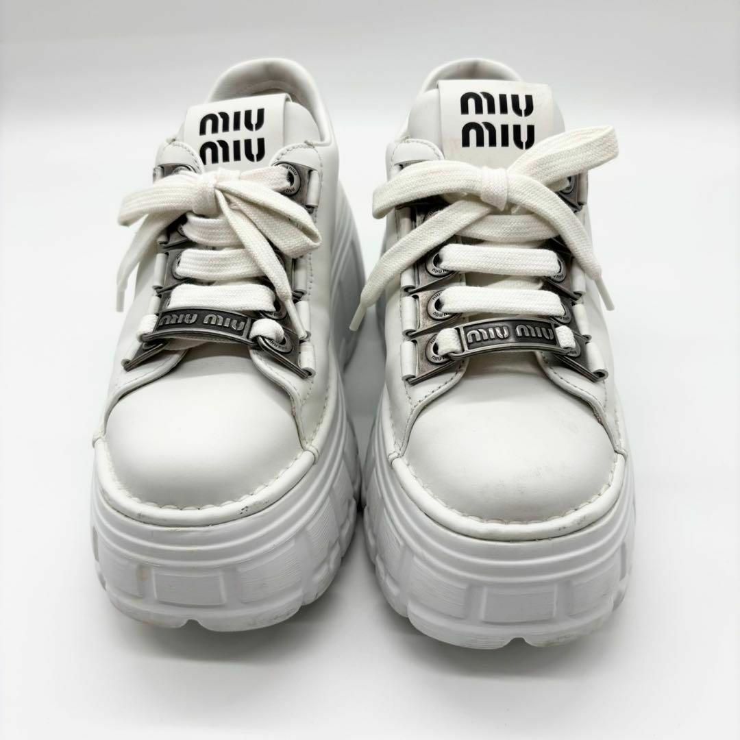 MIU MIU - 美品 完売品 35 miu miu ミュウミュウ 厚底 MIU MIU - 美品 完売品 35 miu miu ミュウミュウ 厚底