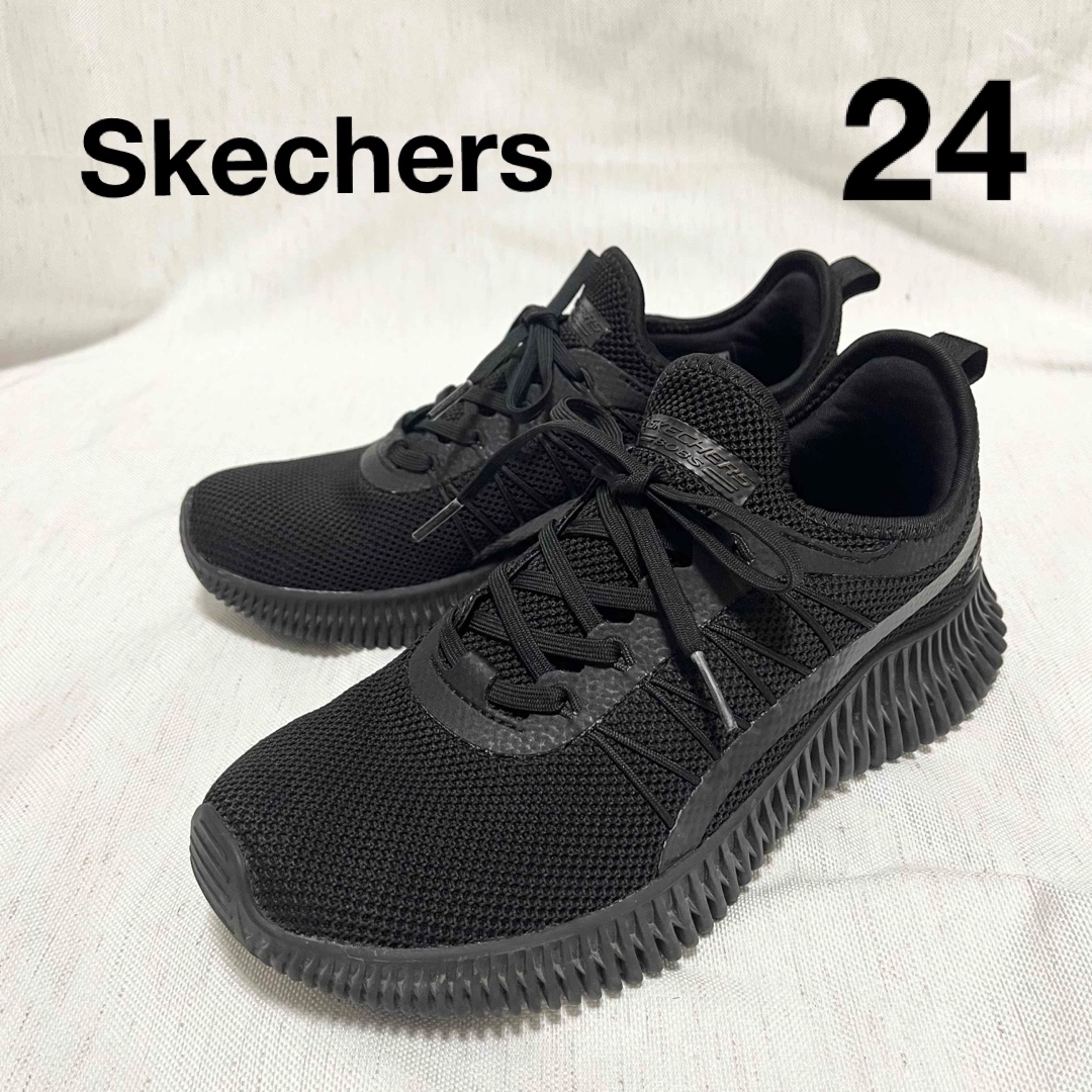 SKECHERS - ☆美品☆【スケッチャーズ】厚底スニーカー (24cm SKECHERS - ☆美品☆【スケッチャーズ】厚底スニーカー (24cm