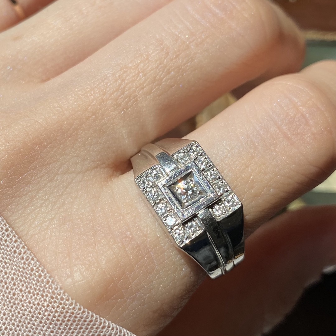CITIZEN - 【買取店】シチズンジュエリー Pt900 印台 ダイヤ CITIZEN - 【買取店】シチズンジュエリー Pt900 印台 ダイヤ