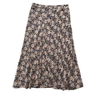 ZARA - ZARA 花柄 フレアスカート サイズL ロングスカート ZARA - ZARA 花柄 フレアスカート サイズL ロングスカート
