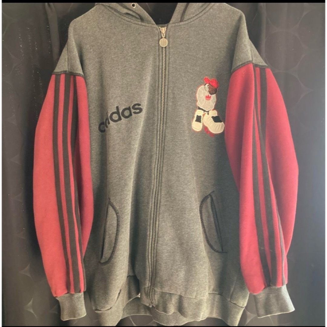 adidas - ※激レア/90s adidas スニーカー刺繍パーカー Mサイズ adidas - ※激レア/90s adidas スニーカー刺繍パーカー Mサイズ