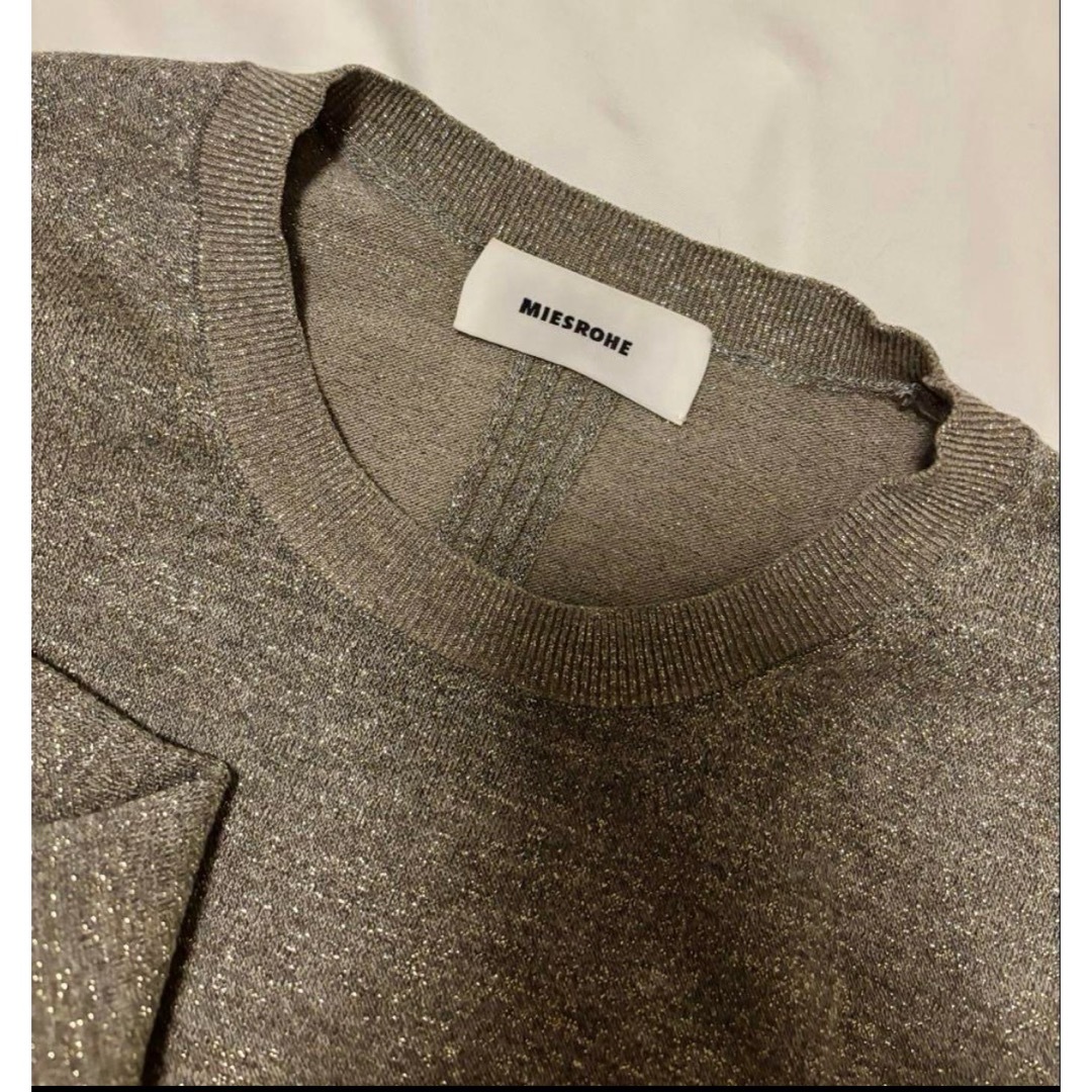 UNITED ARROWS - MIESROHE シルク混ショート丈クルーネック UNITED ARROWS - MIESROHE シルク混ショート丈クルーネック