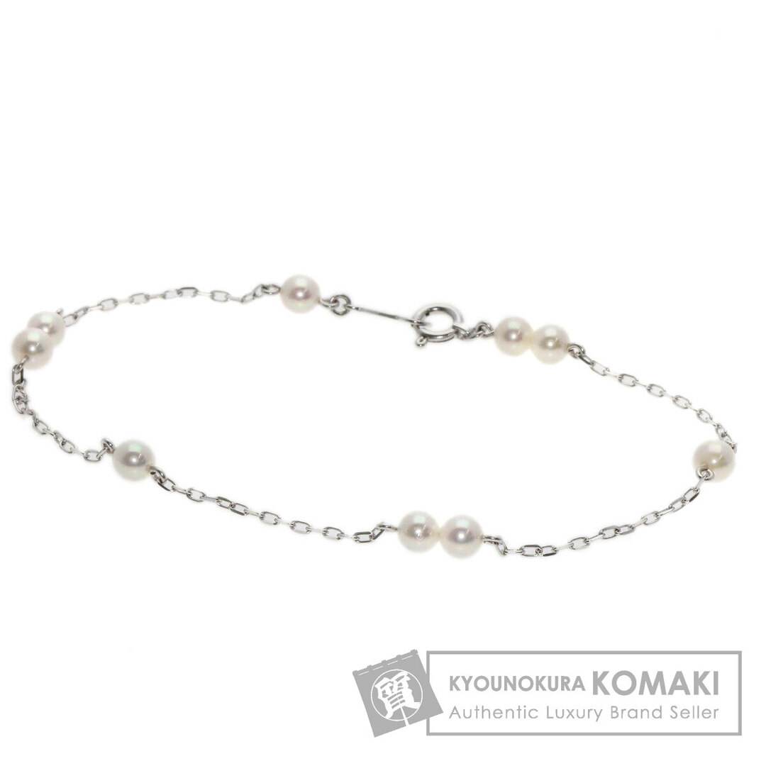 MIKIMOTO - MIKIMOTO パール 真珠 ブレスレット K18WG MIKIMOTO - MIKIMOTO パール 真珠 ブレスレット K18WG