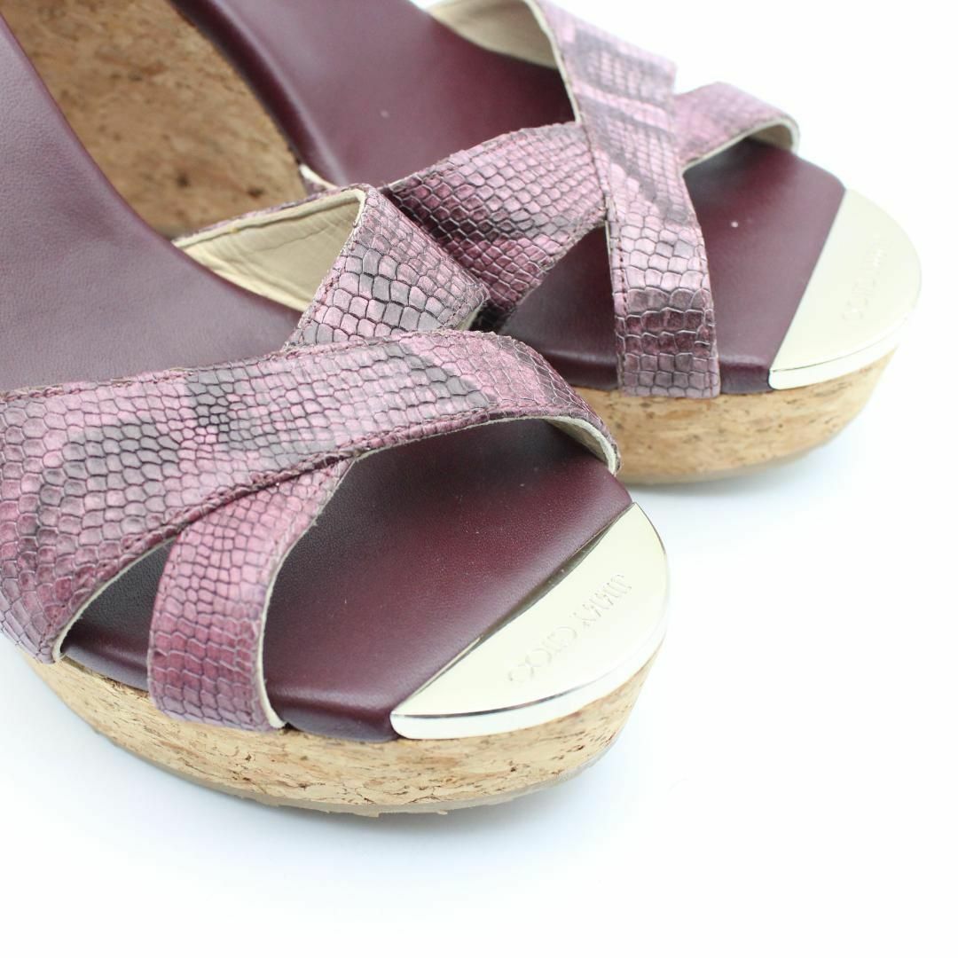 JIMMY CHOO - 34□ジミーチュウ パンドラ ウエッジサンダル(37 JIMMY CHOO - 34□ジミーチュウ パンドラ ウエッジサンダル(37