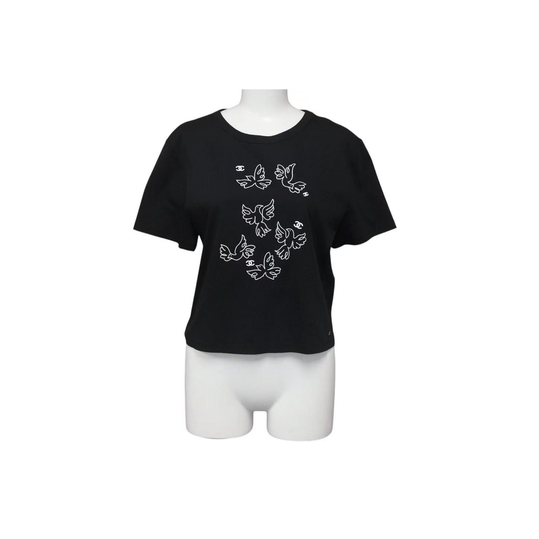 CHANEL - 極美品 CHANEL シャネル 半袖Tシャツ カットソー 刺繍 CHANEL - 極美品 CHANEL シャネル 半袖Tシャツ カットソー 刺繍