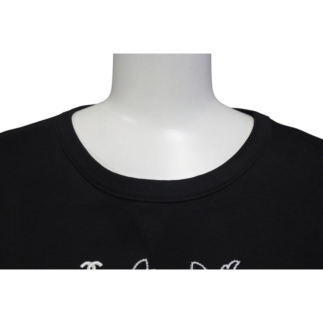 CHANEL - 極美品 CHANEL シャネル 半袖Tシャツ カットソー 刺繍 CHANEL - 極美品 CHANEL シャネル 半袖Tシャツ カットソー 刺繍