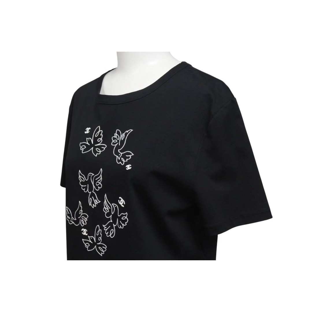 CHANEL - 極美品 CHANEL シャネル 半袖Tシャツ カットソー 刺繍 CHANEL - 極美品 CHANEL シャネル 半袖Tシャツ カットソー 刺繍
