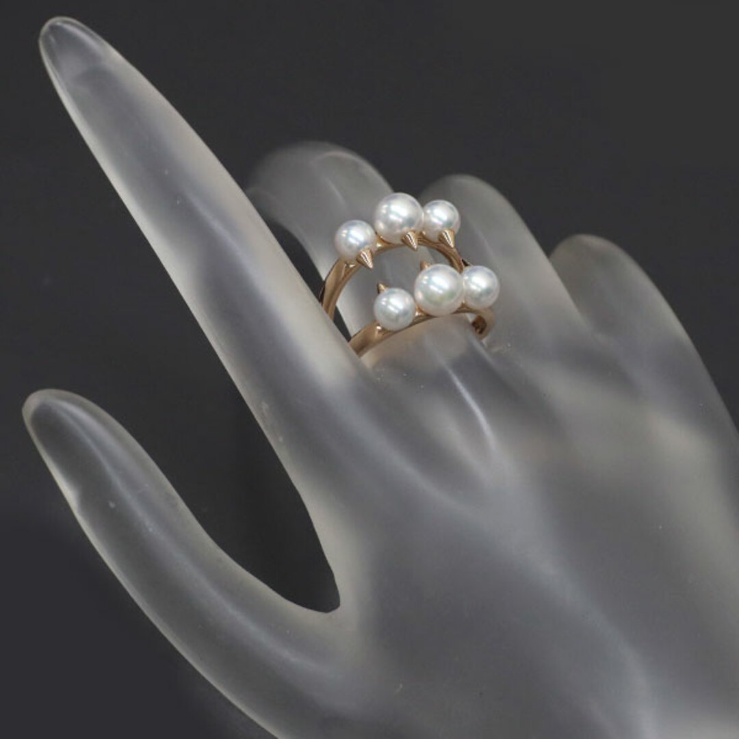 TASAKI - 田崎真珠 K18PG アコヤ真珠 リング 径約5.0-6.1mm デイ TASAKI - 田崎真珠 K18PG アコヤ真珠 リング 径約5.0-6.1mm デイ