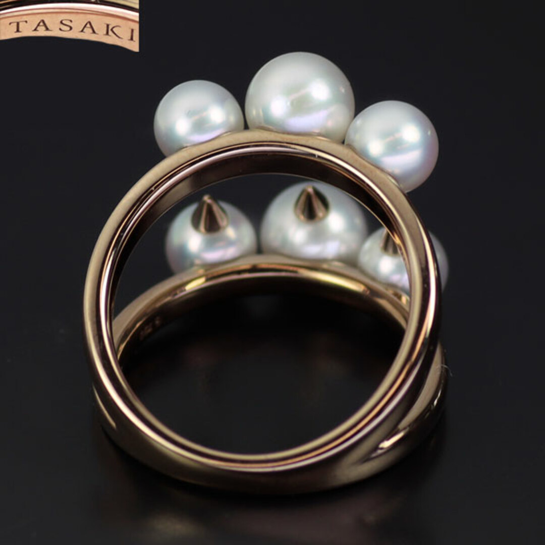 TASAKI - 田崎真珠 K18PG アコヤ真珠 リング 径約5.0-6.1mm デイ TASAKI - 田崎真珠 K18PG アコヤ真珠 リング 径約5.0-6.1mm デイ