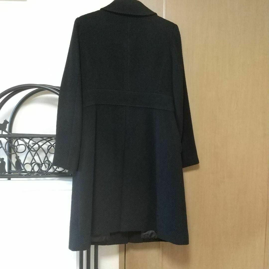 NEWYORKER - ☆USED NEWYORKER 黒 ロングコート ウール混合 上品 NEWYORKER - ☆USED NEWYORKER 黒 ロングコート ウール混合 上品