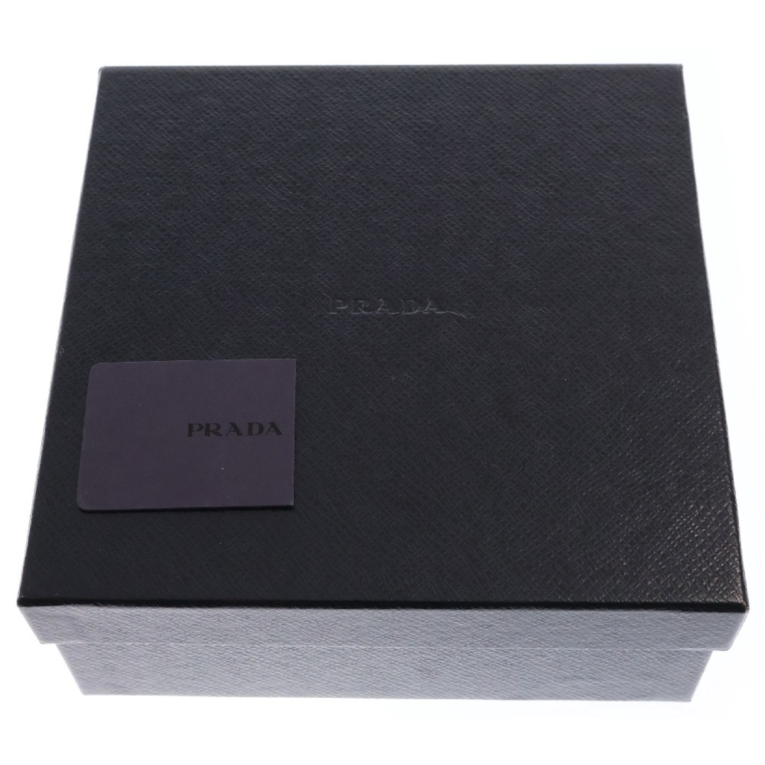 PRADA - PRADA プラダ BROWN AND TAN EMBOSSED CANVAS BELT PRADA - PRADA プラダ BROWN AND TAN EMBOSSED CANVAS BELT