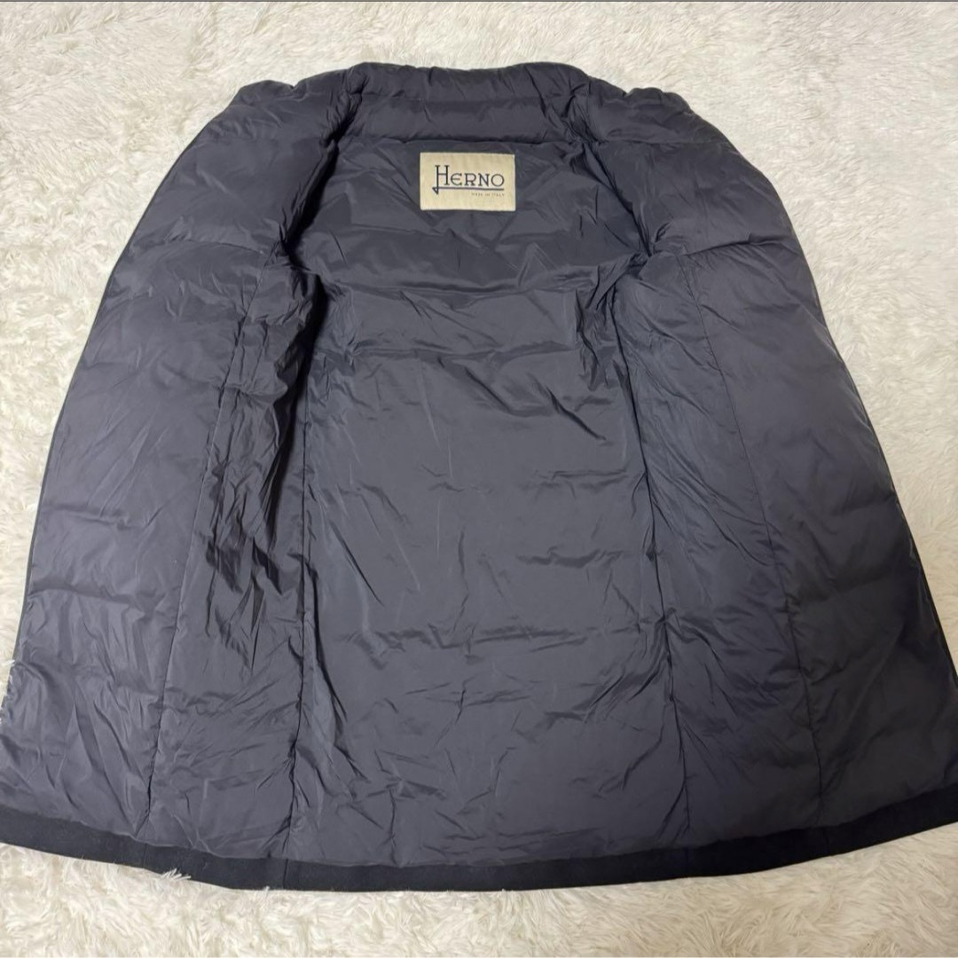 HERNO - 美品 ヘルノ ダウン コート 切り替え ロング丈 ウール HERNO - 美品 ヘルノ ダウン コート 切り替え ロング丈 ウール