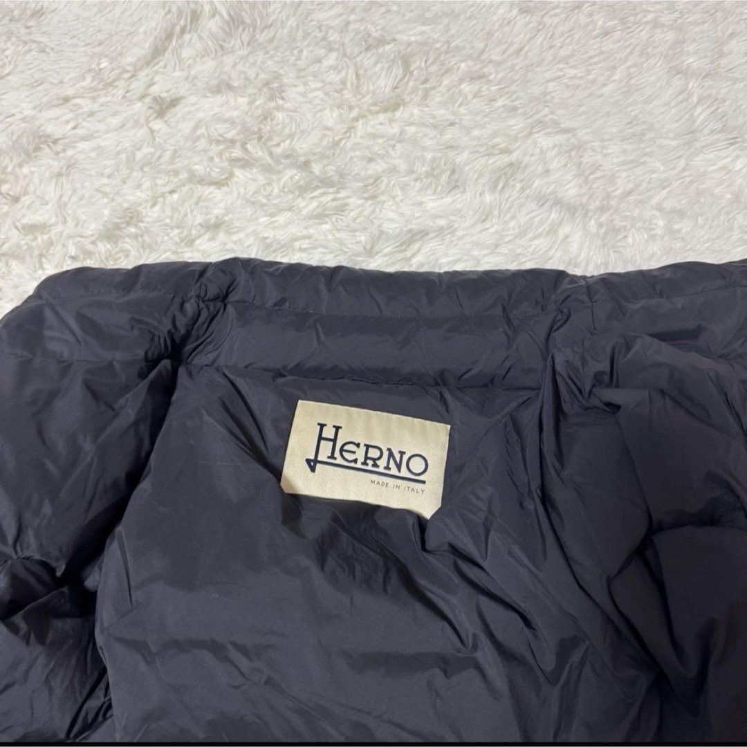 HERNO - 美品 ヘルノ ダウン コート 切り替え ロング丈 ウール HERNO - 美品 ヘルノ ダウン コート 切り替え ロング丈 ウール
