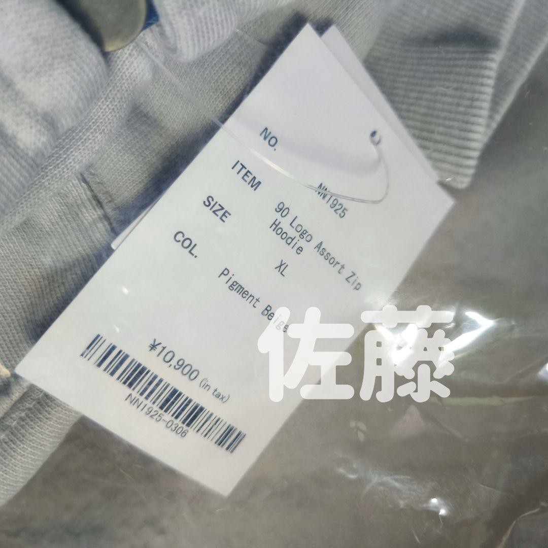 XL 90 Logo Assort Zip Hoodie 9090 ベージュの通販 by 地雷系 XL 90 Logo Assort Zip Hoodie 9090 ベージュの通販 by 地雷系