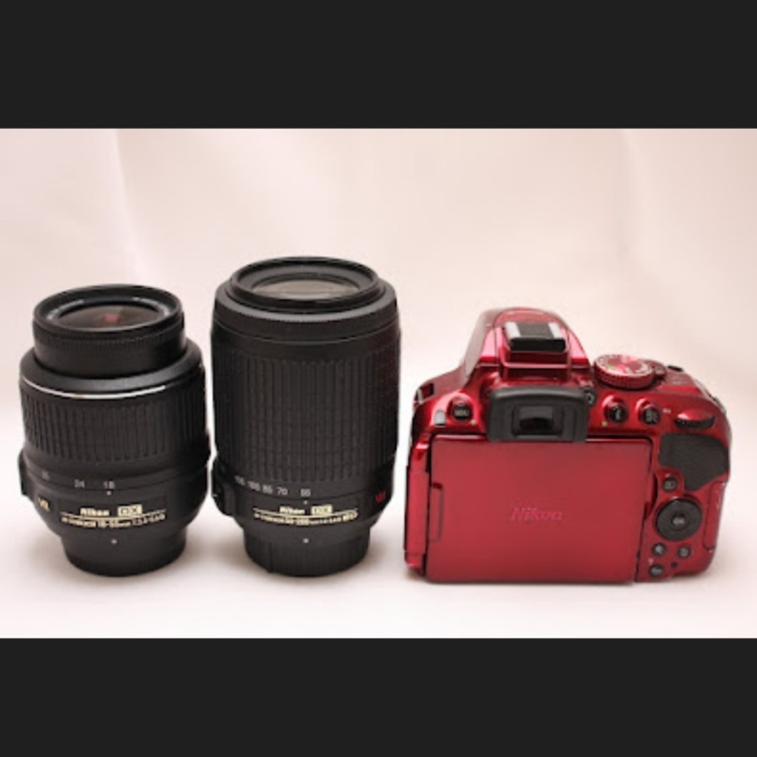 Nikon - ニコン Nikon D5300 Wレンズセット レッド#149の通販 Nikon - ニコン Nikon D5300 Wレンズセット レッド#149の通販