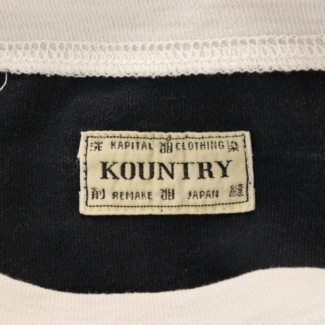 KAPITAL - KAPITAL キャピタル BONE 2 TONE BIG TEE ボーン 2