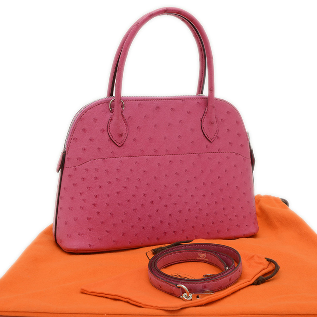 HERMES - エルメス ボリード27 オーストリッチ フューシャピンク HERMES - エルメス ボリード27 オーストリッチ フューシャピンク