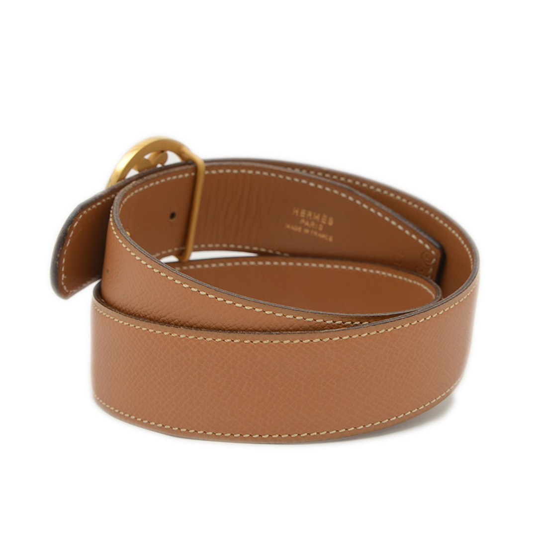 HERMES - エルメス ダブルH ベルト エプソン ナチュラル HERMES - エルメス ダブルH ベルト エプソン ナチュラル