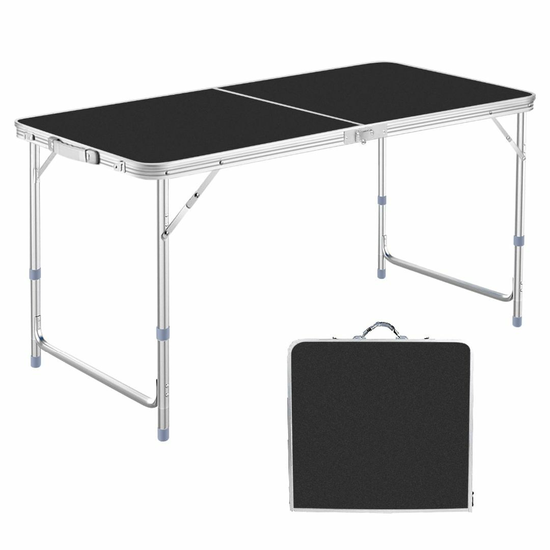 DesertFox アウトドア 折りたたみ テーブル 120cm 高さ3段階調整 DesertFox アウトドア 折りたたみ テーブル 120cm 高さ3段階調整