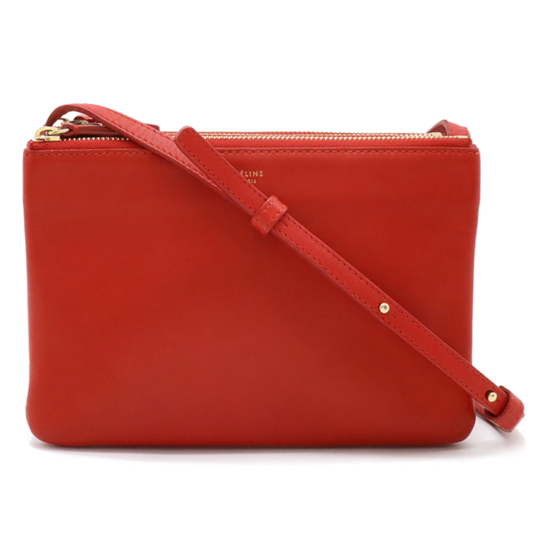CELINE - CELINE セリーヌ トリオ スモール ショルダーバッグ CELINE - CELINE セリーヌ トリオ スモール ショルダーバッグ