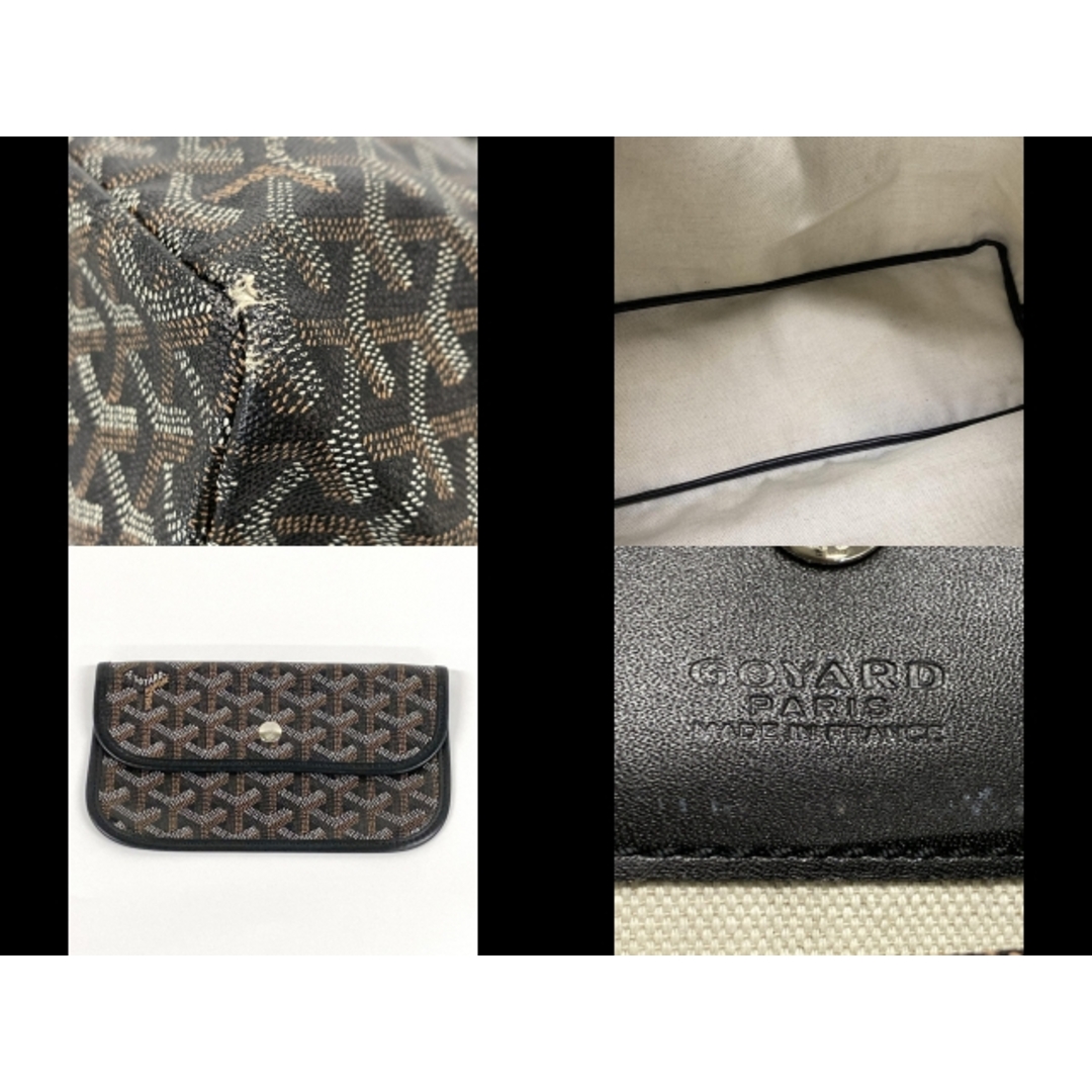 GOYARD - GOYARD(ゴヤール) トートバッグ サンルイPM 黒 レザー GOYARD - GOYARD(ゴヤール) トートバッグ サンルイPM 黒 レザー